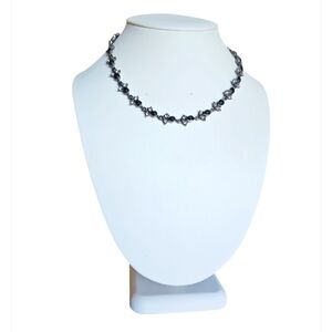 Vintage Signed Anne Klein Gemstone Chocker Necklace.